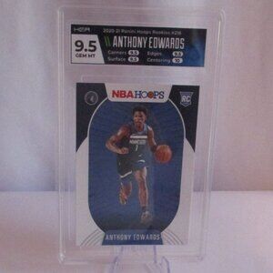 2020-21 Panini Hoops Rookies Anthony Edwards HGA 9.5
